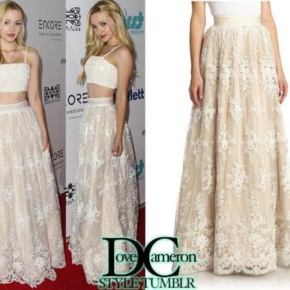 Alice + Olivia Maxi Lace Bridal Skirt Size 6 an 8 Available
